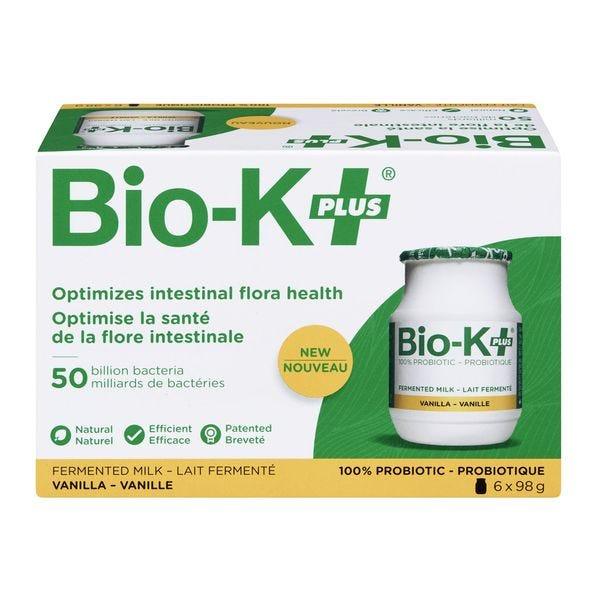 Bio K Probiotic Fermented Milk Vanilla 50 Billion Cultures - 6 pack